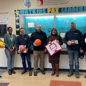 Columbus associates donate to local school