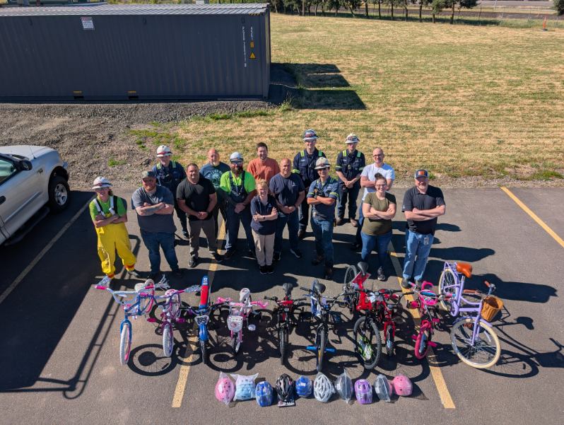 Team with Bikes